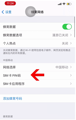 端州苹果14维修网分享如何给iPhone14的SIM卡设置密码 