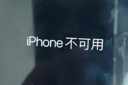 端州苹果服务网点分享锁屏界面显示“iPhone 不可用”如何解决 